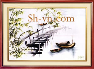 乡村风景画手工刺绣＝鄉間情懷　07＝SHVN 1107 - 85cm x 90cm (2)
